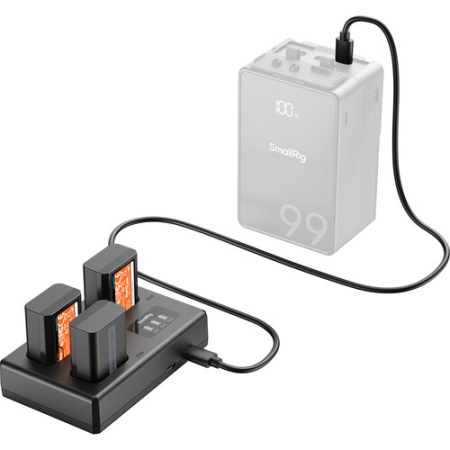 SmallRig 6019 - zestaw ładowarki z trzema akumulatorami Sony NP-FW50 - przykład użycia